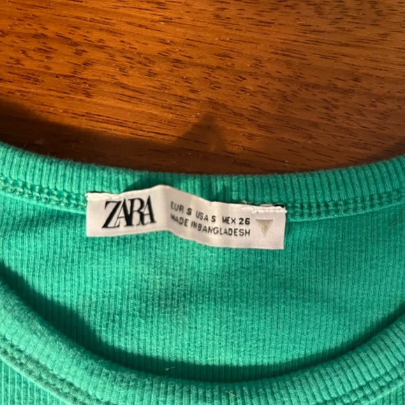 3 Zara Basic Ribbed Tanks! (blue, green, and pink) 💙💚🩷 - Picture 9 of 10